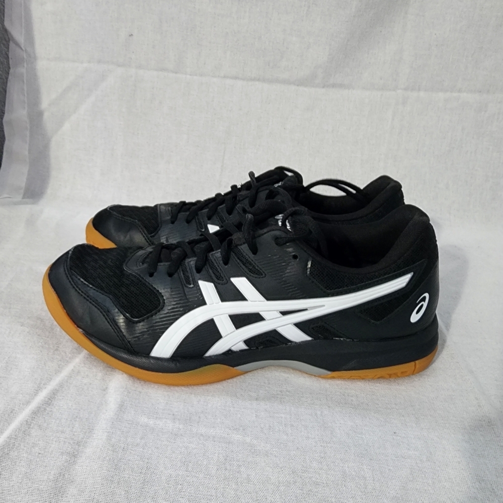 Asics Womens Gel Rocket 1072A034 Black Volleyball Running Shoes Sneakers Size 10